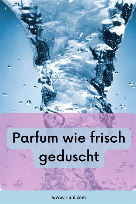 parfum nach frischer wäsche riechen.